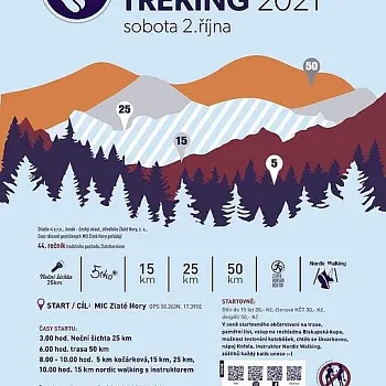 Zlaté Hory - Nordic Walking Tour na Zlatohorském trekingu 2021.