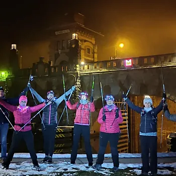 Mělník - vánoční Nordic Walking se světýlky