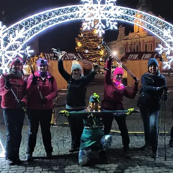 Mělník - vánoční Nordic Walking se světýlky