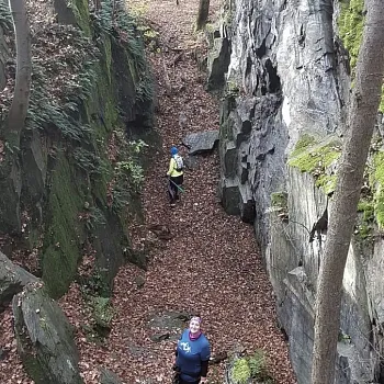 Zlaté Hory - výšlap z Polska na Velkou Stříbrnou, buřtíky na konec