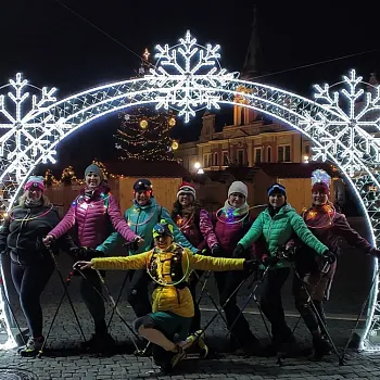 Mělník - vánoční Nordic Walking výšlap do tmy