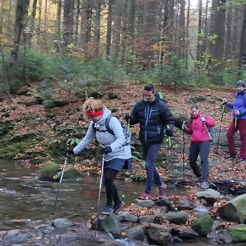 Beskydy, Frýdlant nad Ostravicí  – Nordic Walking výšlap k hospodě U Věličků a vodopádům Satiny