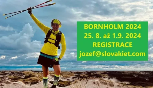 Dánsko - ostrov Bornholm 2024. Nordic Walking a cyklo zájezd.
