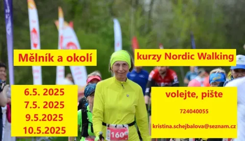 Mělník a okolí – základní, kondiční a sportovní kurzy Nordic Walking