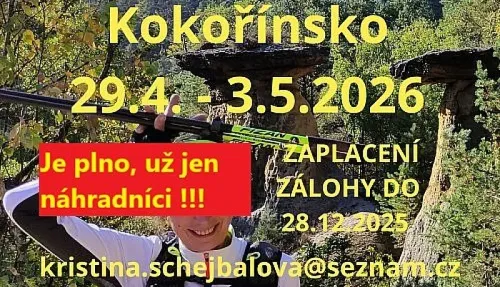 Kokořínsko - dlouhý aktivní Nordic Walking víkend u Báby Šubrový
