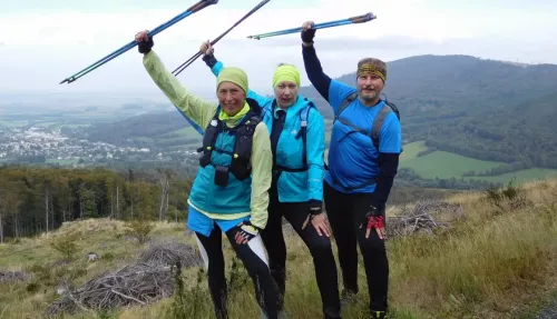 Zlaté Hory (v Jeseníkách) - Zlatohorský treking s Nordic walking Instruktorkou.