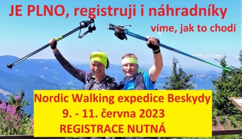 Expedice Beskydy - Nordic Walking přechod z Mostů u Jablunkova do Malenovic