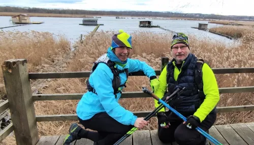 Ostrava!!! - Nordic Walking výšlap kolem Heřmanického rybníka.