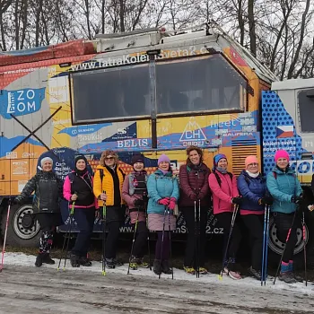 Lhotka u Mělníka - Nordic Walking výšlap za humny
