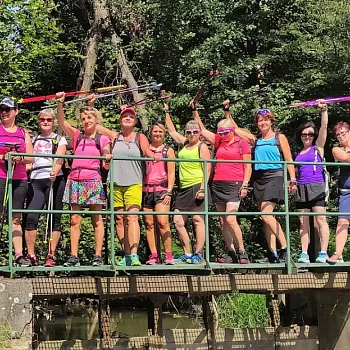 Nordic Walking v háji. V Háji ve Slezsku.