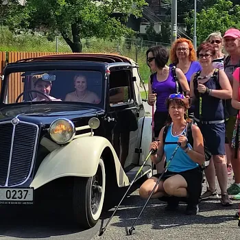 Nordic Walking v háji. V Háji ve Slezsku.