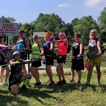 Nordic Walking v háji. V Háji ve Slezsku.