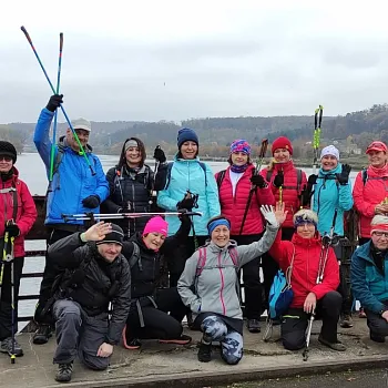 Nordic Walking listopad 2021 u Vltavy