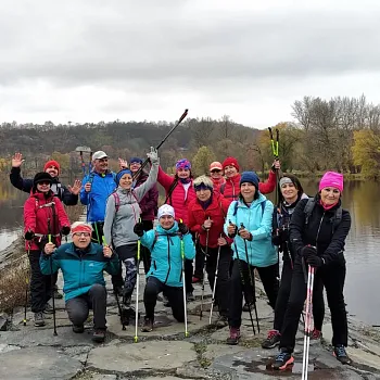 Nordic Walking listopad 2021 u Vltavy