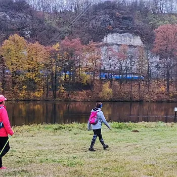 Nordic Walking listopad 2021 u Vltavy