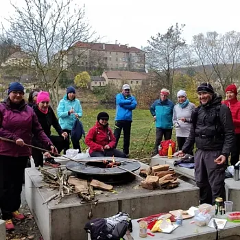 Nordic Walking listopad 2021 u Vltavy