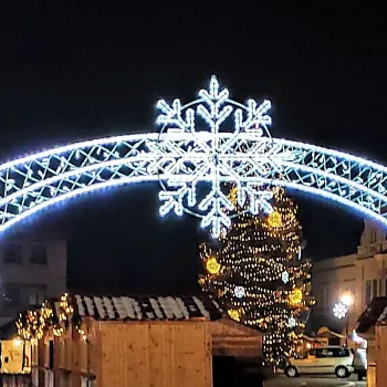 Večerní předvánoční Nordic Walking na Mělníku a pod Mělníkem.