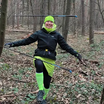 Mělník, Chloumek - zaostřeno na techniku Nordic Walking a hlavně na blbinky