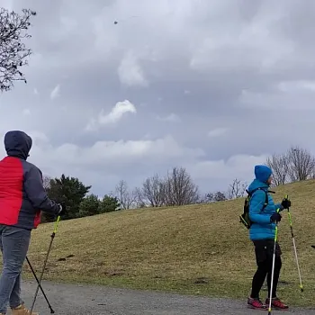 Ostrava - Komenského sady - zaostřeno na Nordic Walking techniku