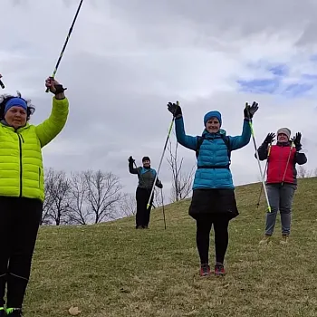 Ostrava - Komenského sady - zaostřeno na Nordic Walking techniku