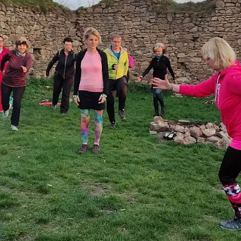 Víkendovka České středohoří, den druhý - večerní hrad Opárno