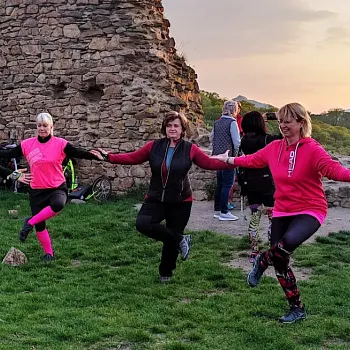 Víkendovka České středohoří, den druhý - večerní hrad Opárno