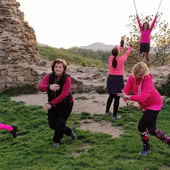 Víkendovka České středohoří, den druhý - večerní hrad Opárno