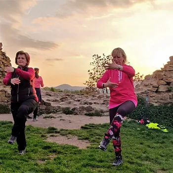 Víkendovka České středohoří, den druhý - večerní hrad Opárno