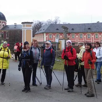 Veltruský zámecký park - Nordic Walking u hraběte Chotka - 11.1.2020
