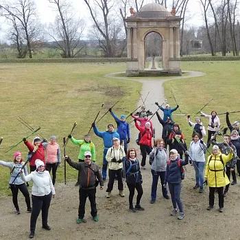 Veltruský zámecký park - Nordic Walking u hraběte Chotka - 11.1.2020