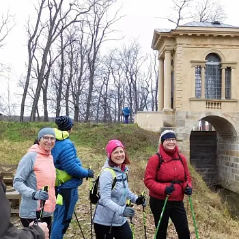Veltruský zámecký park - Nordic Walking u hraběte Chotka - 11.1.2020