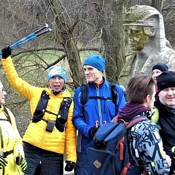 Veltruský zámecký park - Nordic Walking u hraběte Chotka - 11.1.2020