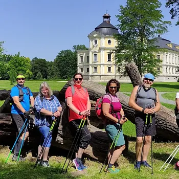 Zámecký Nordic Walking výšlap Kravaře - Velké Hoštice.