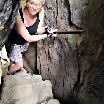 Kokořínsko - Nordic Walking skalním městem u Střezivojic.