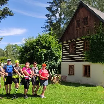 Kokořínsko - Nordic Walking skalním městem u Střezivojic.