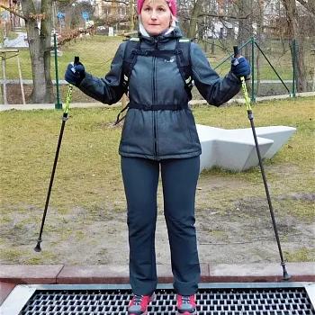 Ostrava - Poruba - Nordic Walking výzkum slunečních hodin v únoru
