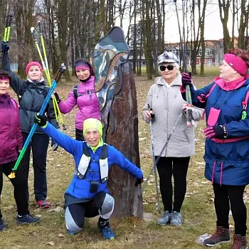 Ostrava - Poruba - Nordic Walking výzkum slunečních hodin v únoru