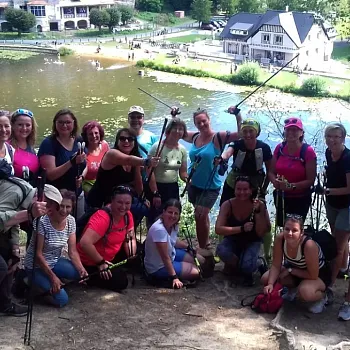 Srdečné nordicwalking pozdravy z Kokořínska Kokořín-Harasov