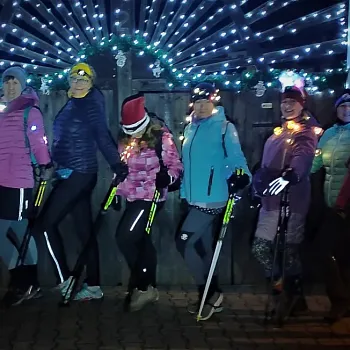 Mělník - předvánoční světýlkový Nordic Walking ve tmě