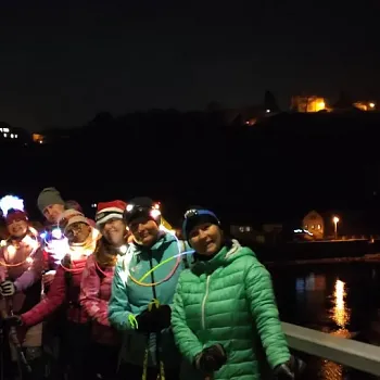 Mělník - předvánoční světýlkový Nordic Walking ve tmě