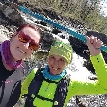 Nordic Walking divoká, šumivá Ostravice, ve dvou.