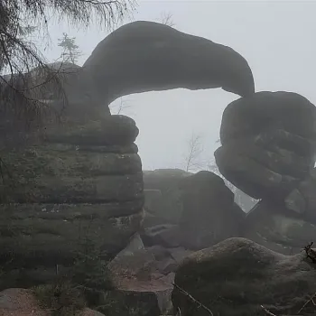 Broumovsko, den první. V mlhách se ztrácí můj cíl.