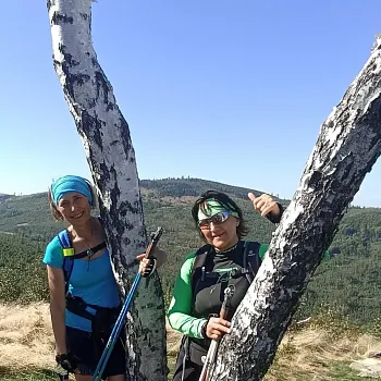 Svatý Václav na Zlatohorsku. Nordic Walking i sightseeing.