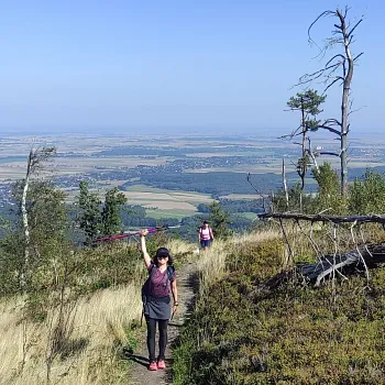 Svatý Václav na Zlatohorsku. Nordic Walking i sightseeing.
