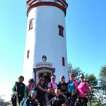 Svatý Václav na Zlatohorsku. Nordic Walking i sightseeing.