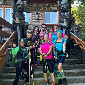 Svatý Václav na Zlatohorsku. Nordic Walking i sightseeing.