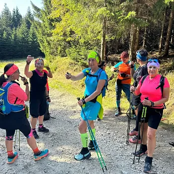 Svatý Václav na Zlatohorsku. Nordic Walking i sightseeing.
