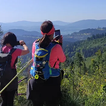 Svatý Václav na Zlatohorsku. Nordic Walking i sightseeing.