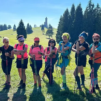 Svatý Václav na Zlatohorsku. Nordic Walking i sightseeing.