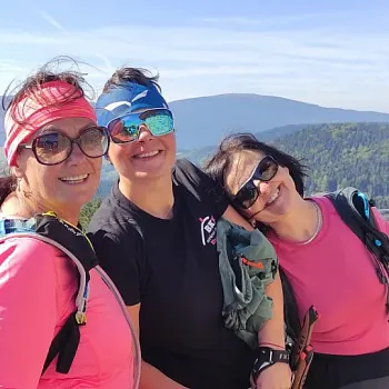 Svatý Václav na Zlatohorsku. Nordic Walking i sightseeing.